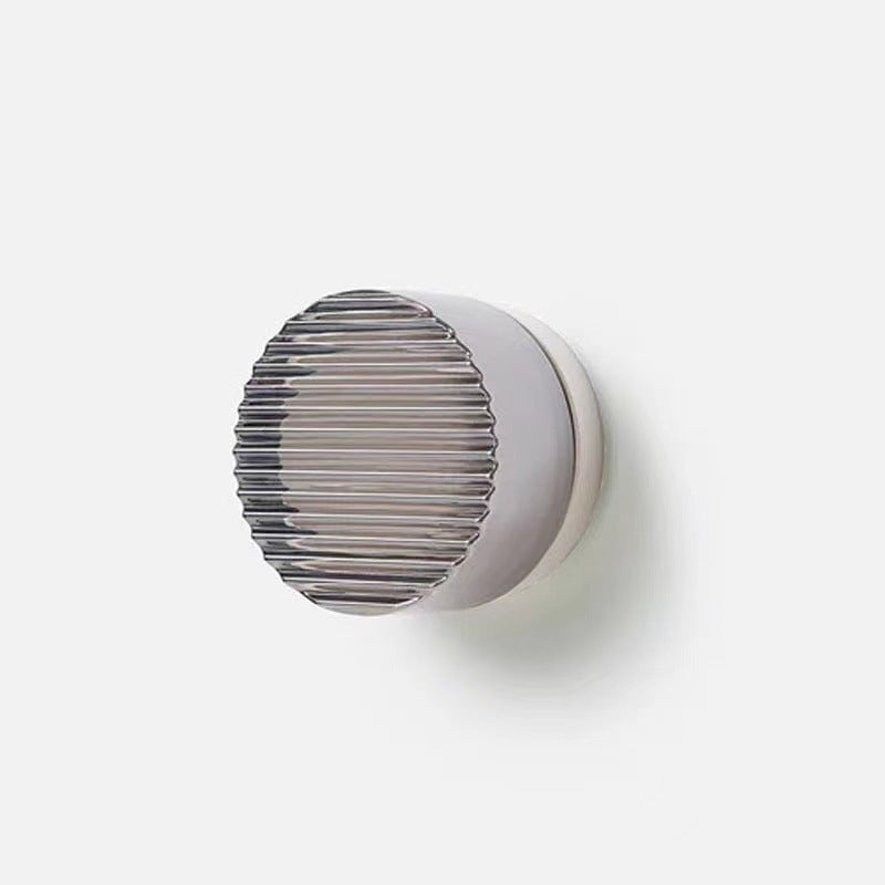 5W Glass and Metal LED Wall Light - IP20 Rated, 13.5cm