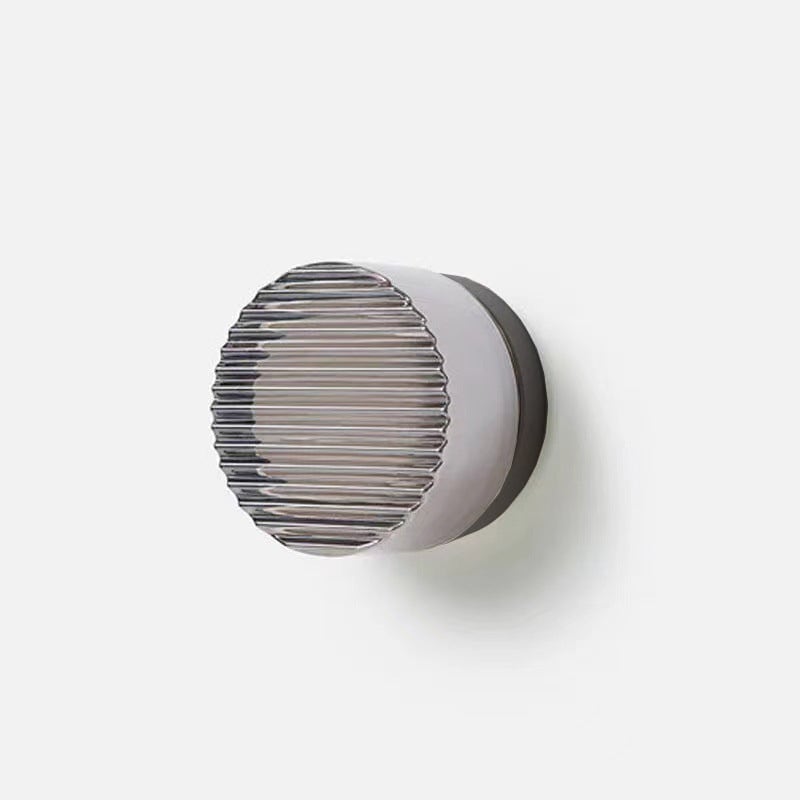 5W Glass and Metal LED Wall Light - IP20 Rated, 13.5cm