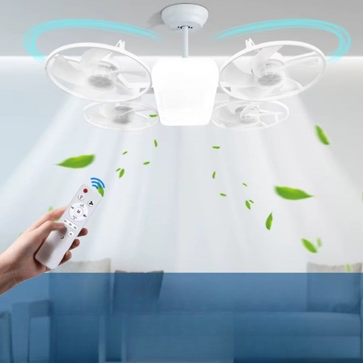 Flush Mount LED Ceiling Fan with Dimmable Lighting – Space-Saving Comfort