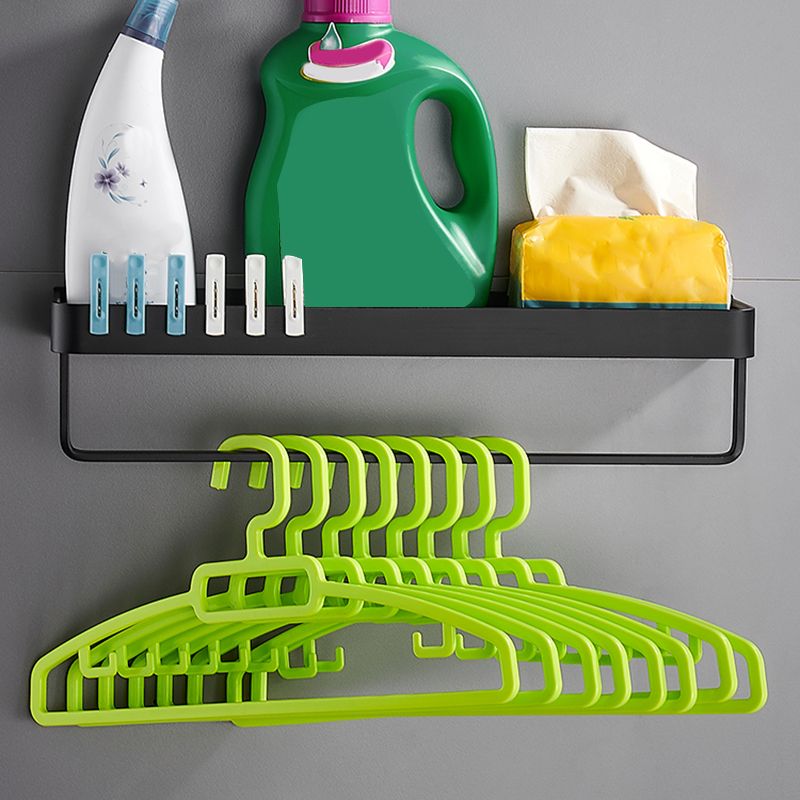 Stylish Bathroom Accessory Set in Matte Black - Multiple Shelf Options, Stainless Steel