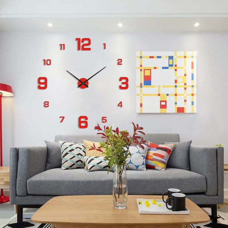 Silent Quartz Wall Clock – Minimalist Design for Easy Time Viewing
