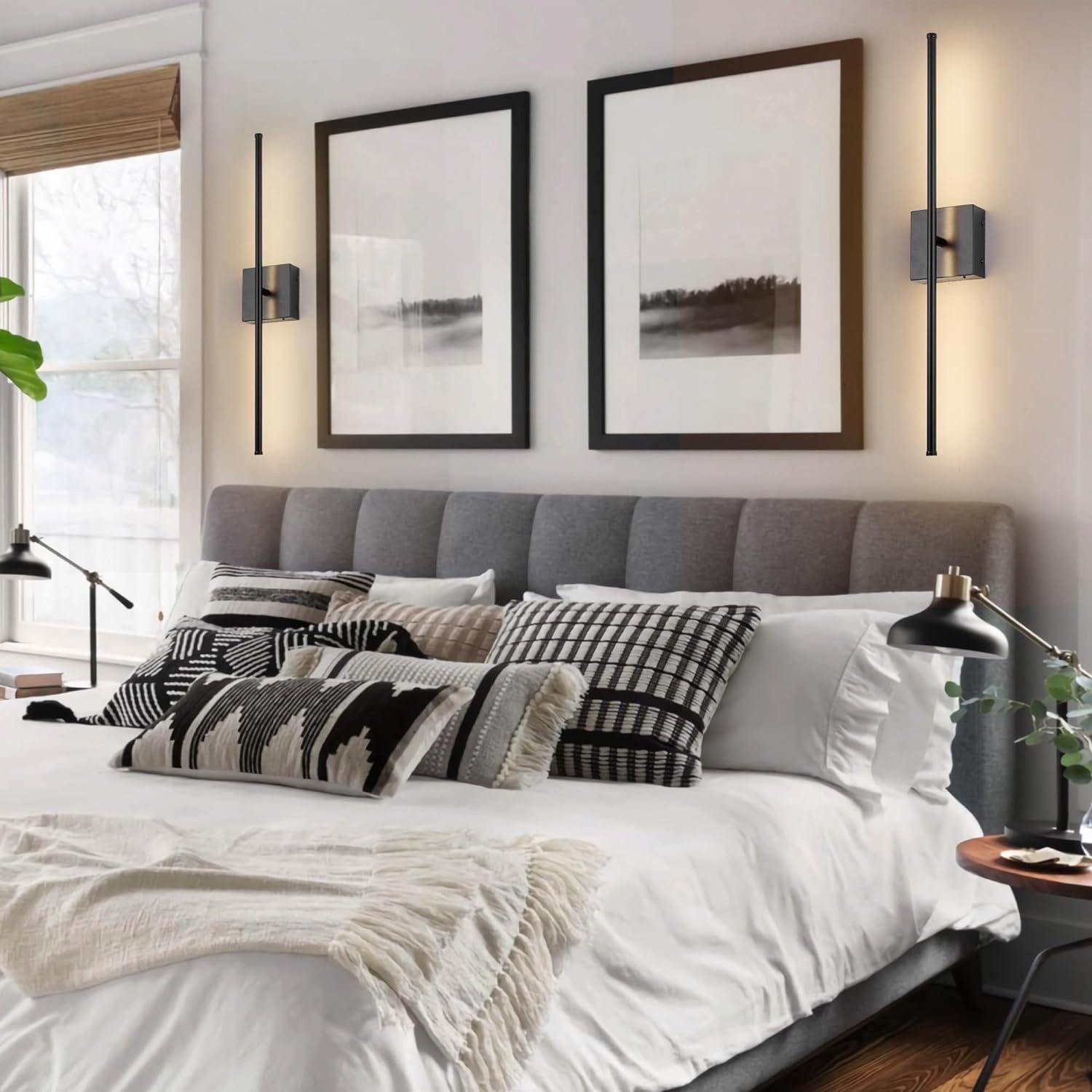 LED Wall Light – Battery-Powered Minimalist Design Sconce