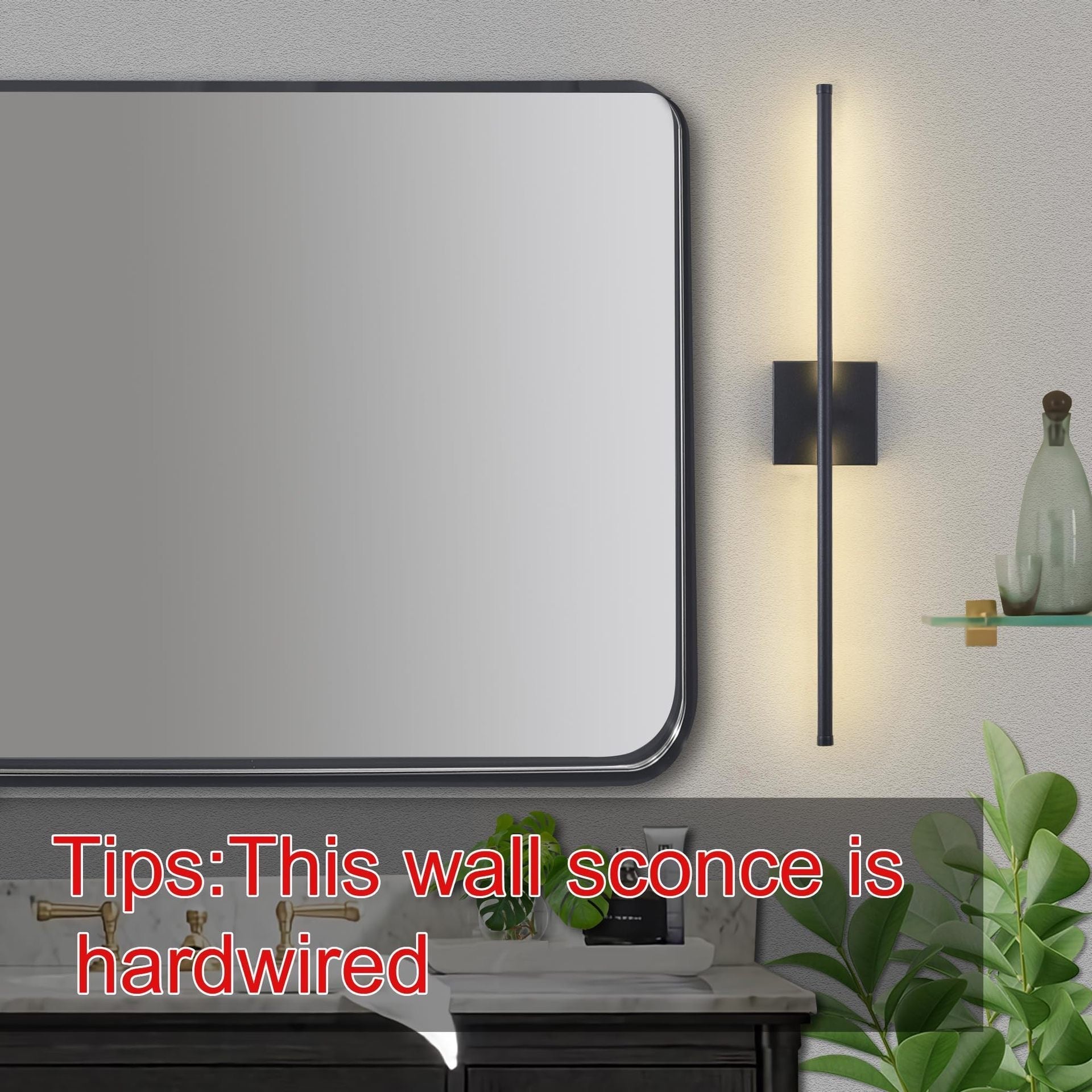 LED Wall Light – Battery-Powered Minimalist Design Sconce