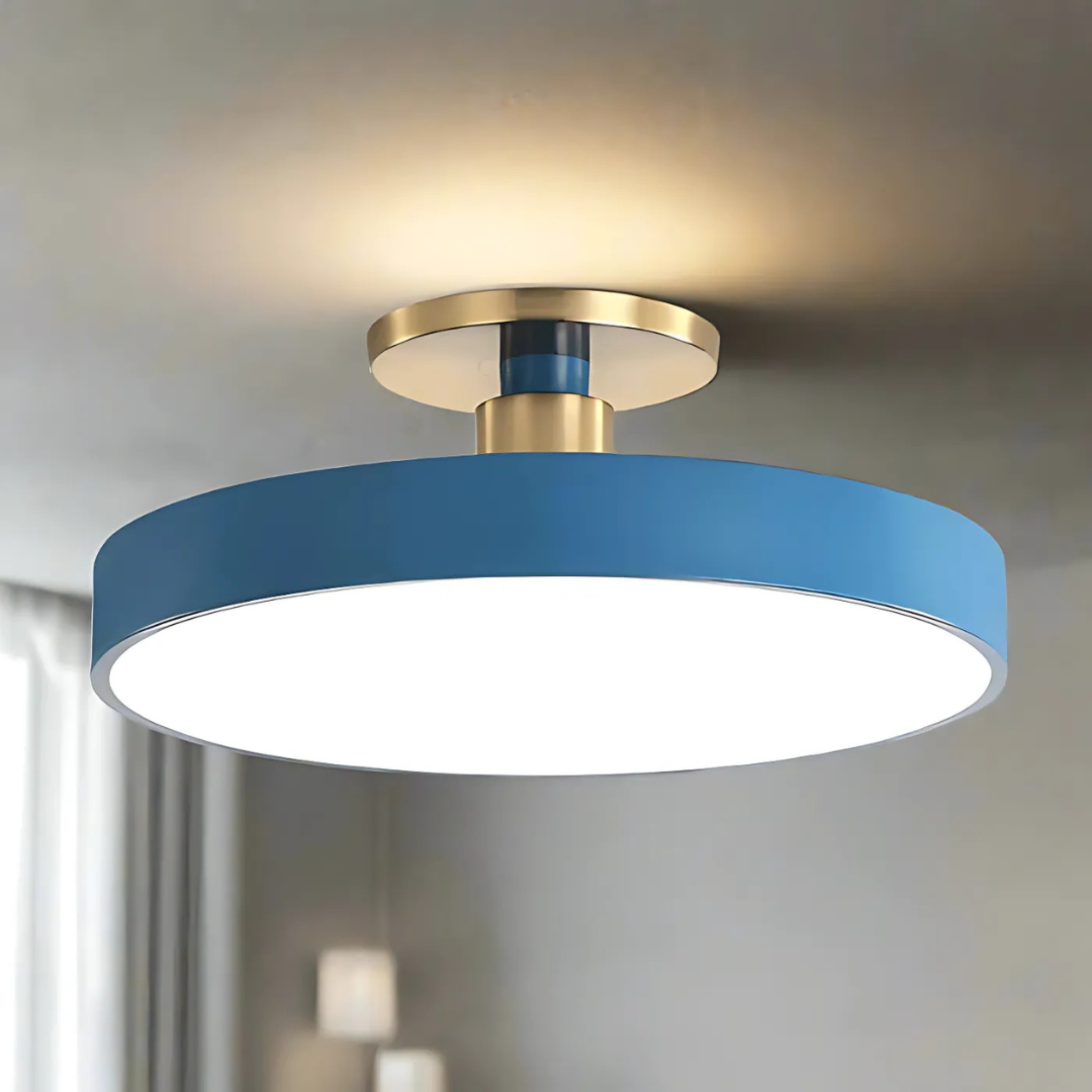 Dimmable LED Flush Mount Ceiling Light – Scandinavian Minimalist Design