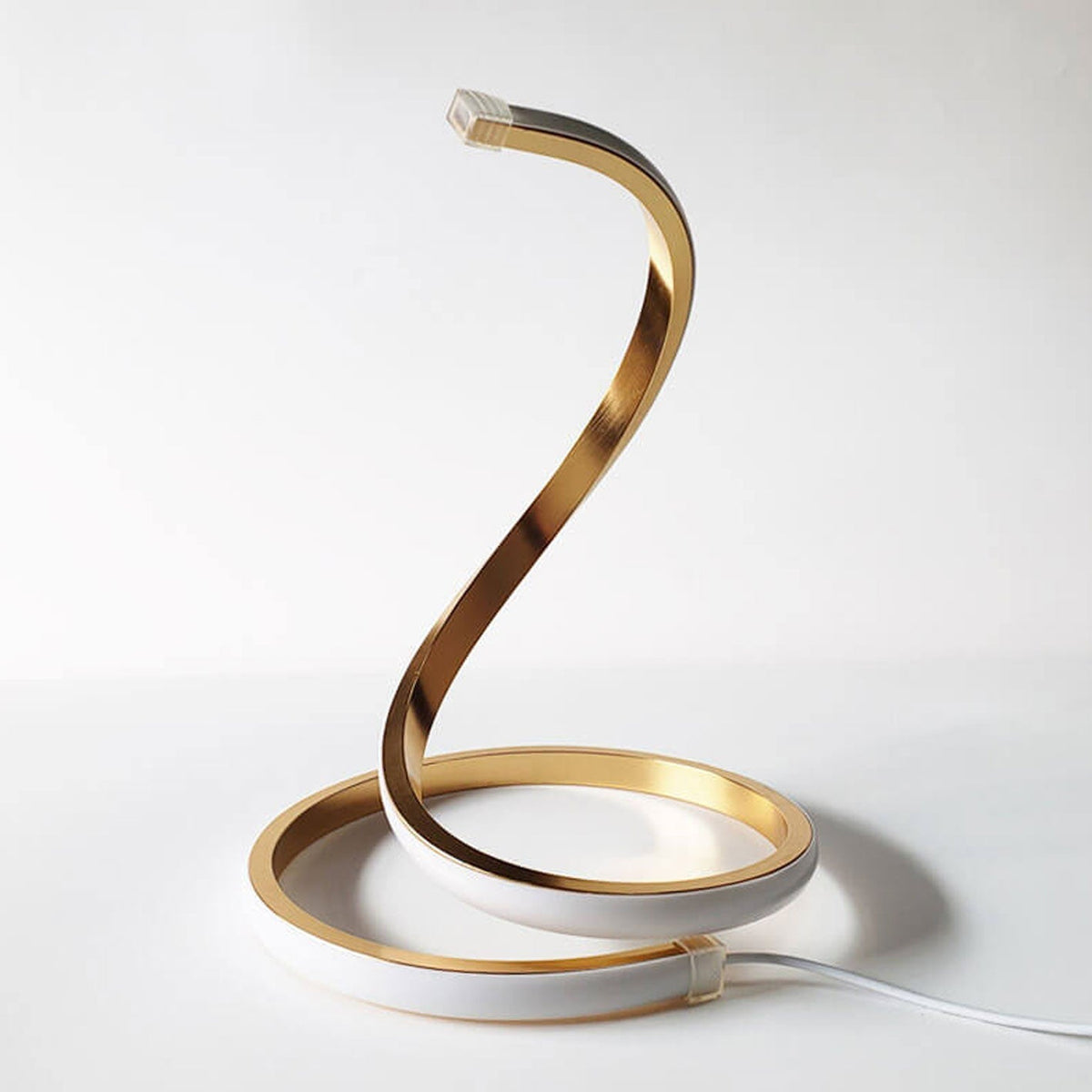 Sleek Serpent LED Desk Lamp with Touch Control and Color Shift
