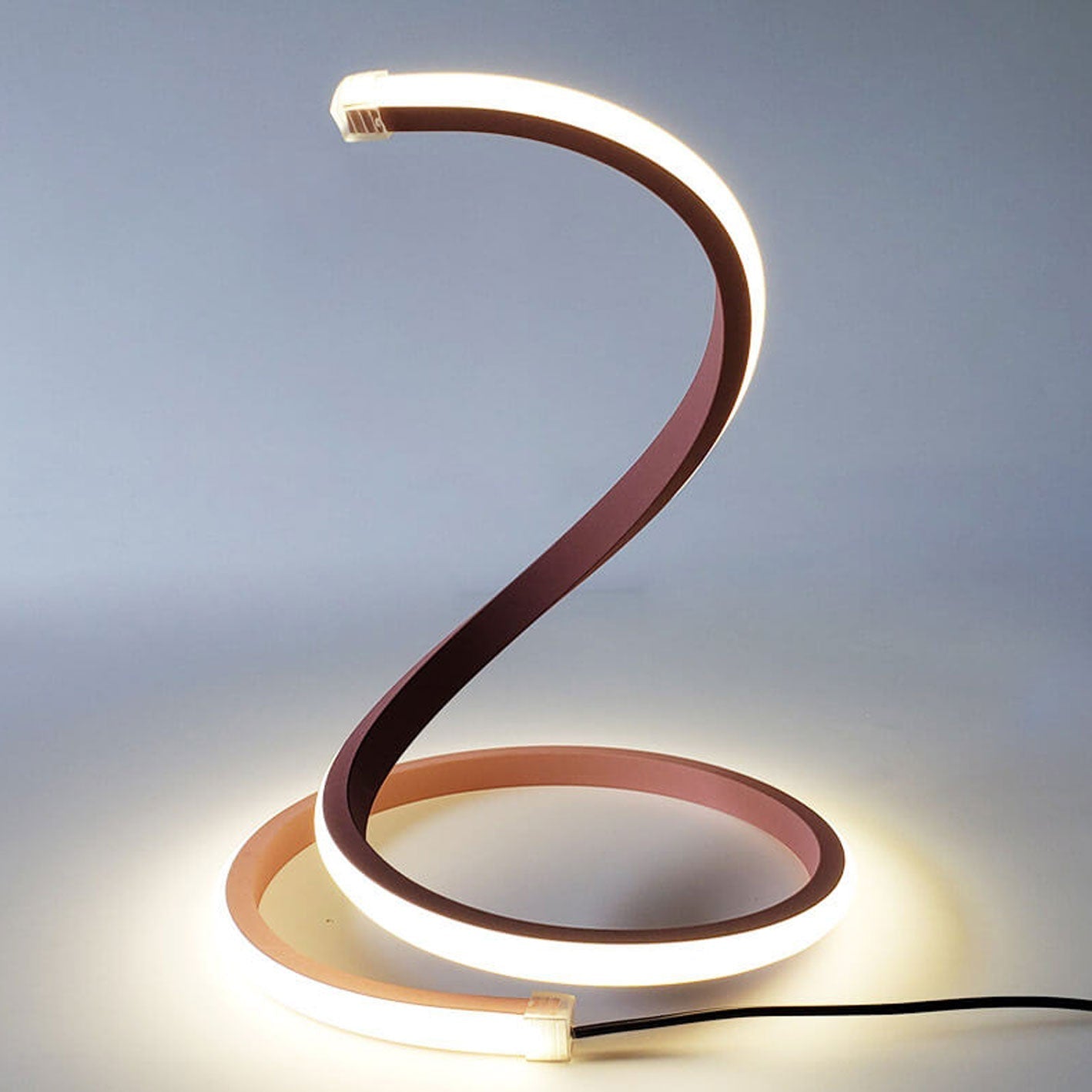 Sleek Serpent LED Desk Lamp with Touch Control and Color Shift