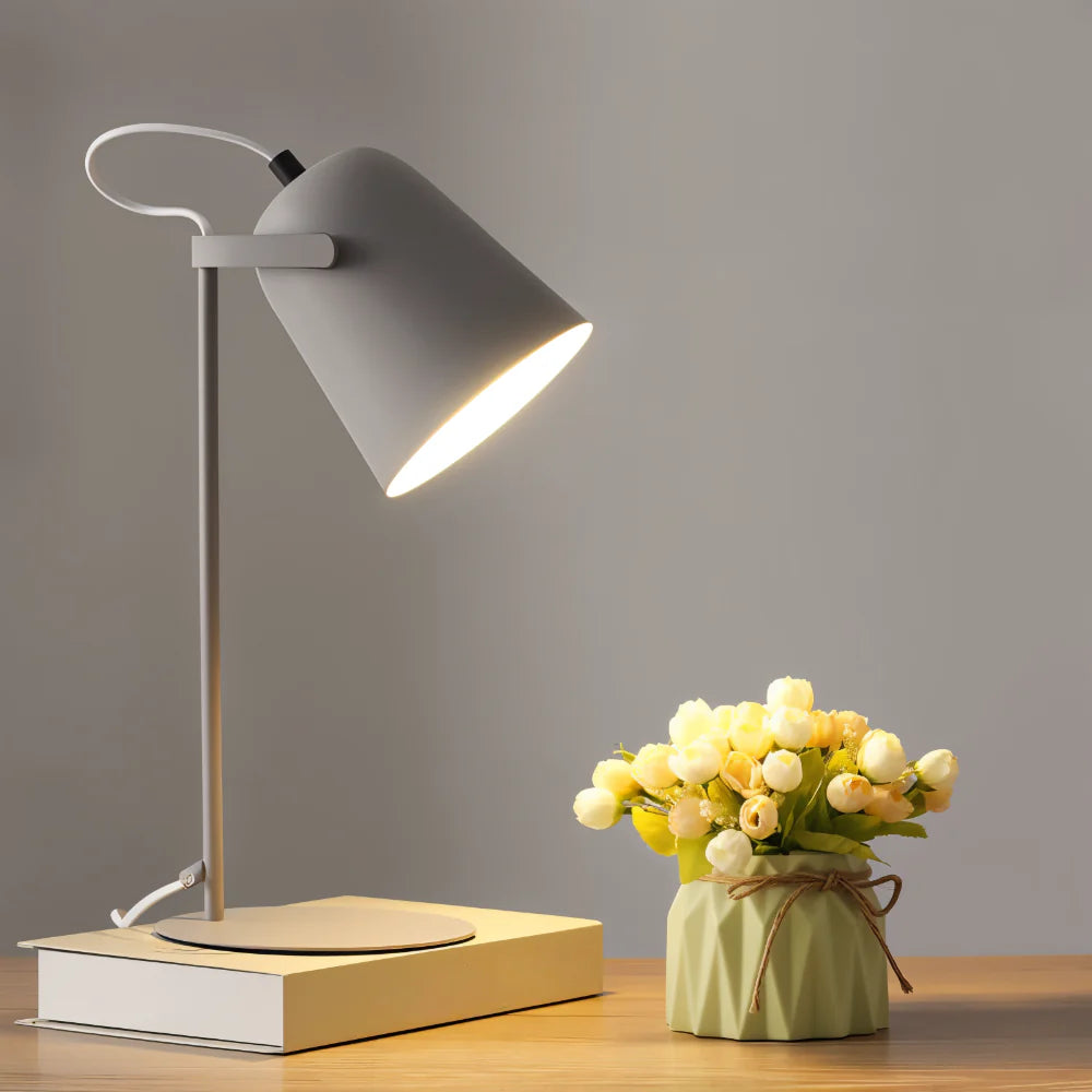 Sleek Adjustable Desk Lamp with Rotating Shade