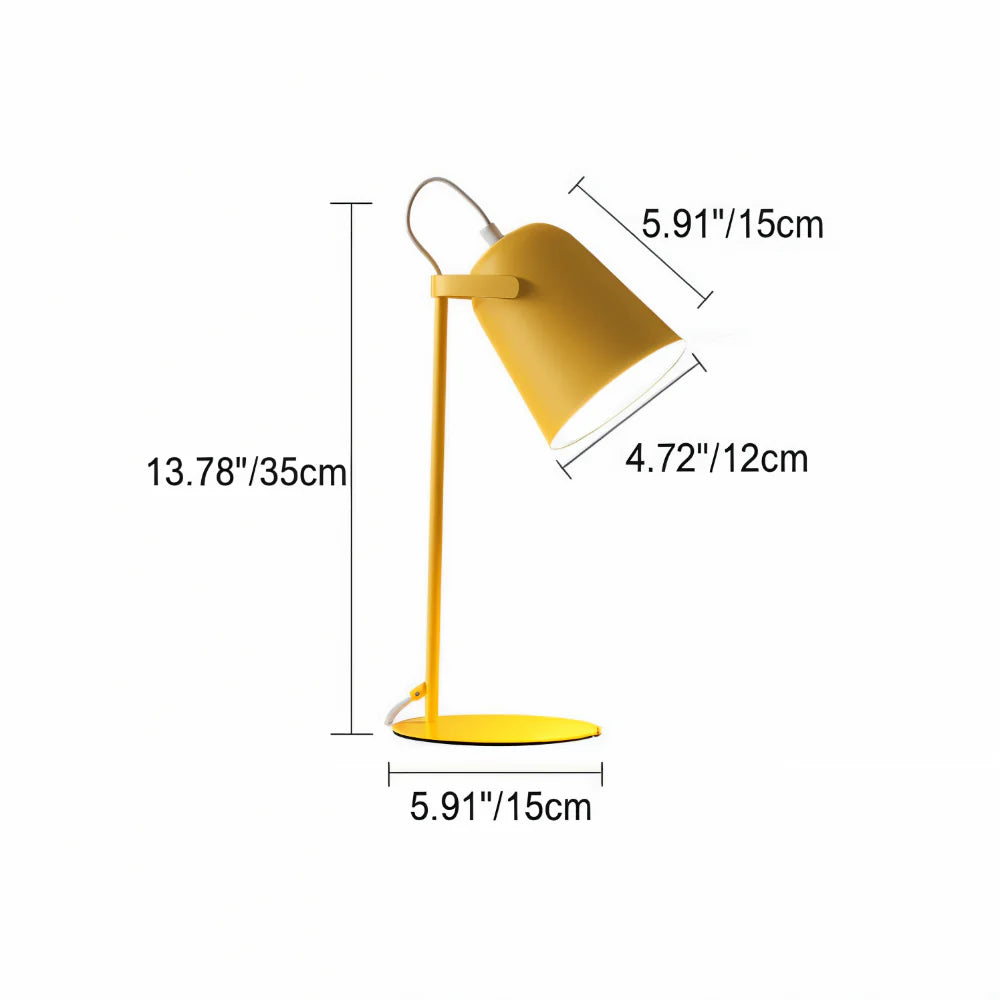 Sleek Adjustable Desk Lamp with Rotating Shade