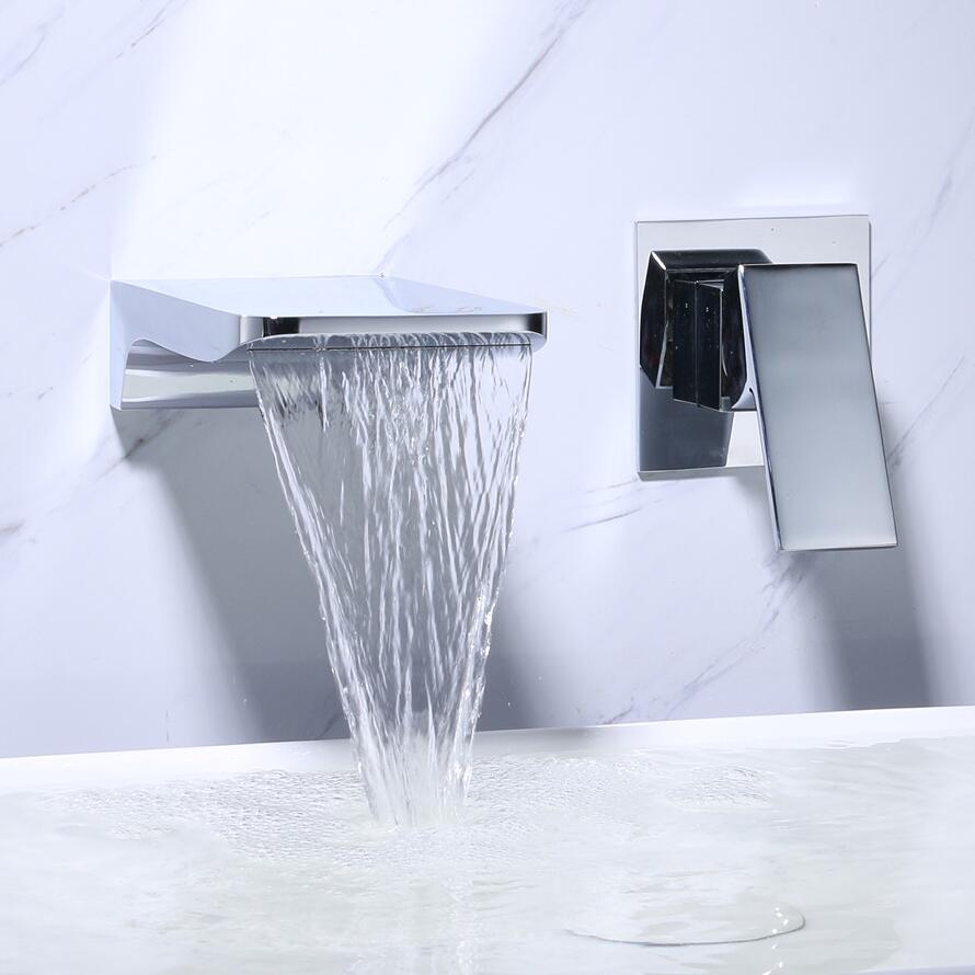 Touchless Wall-Mounted Faucet with Adjustable Features and Sleek Style