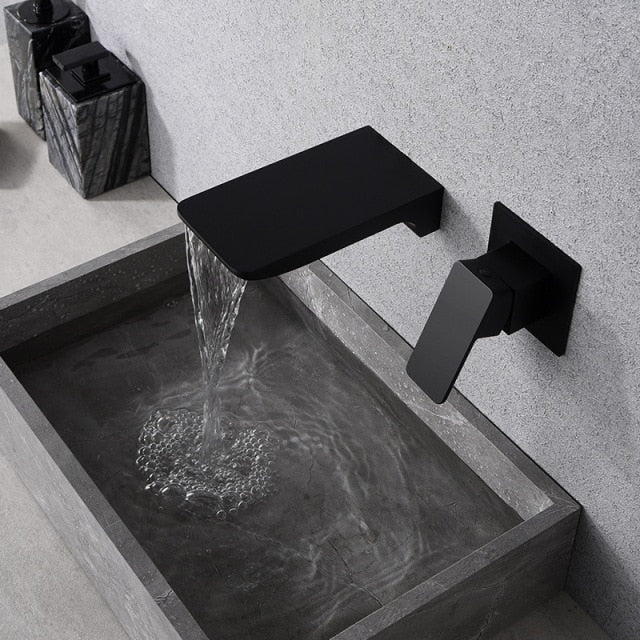 Touchless Wall-Mounted Faucet with Adjustable Features and Sleek Style