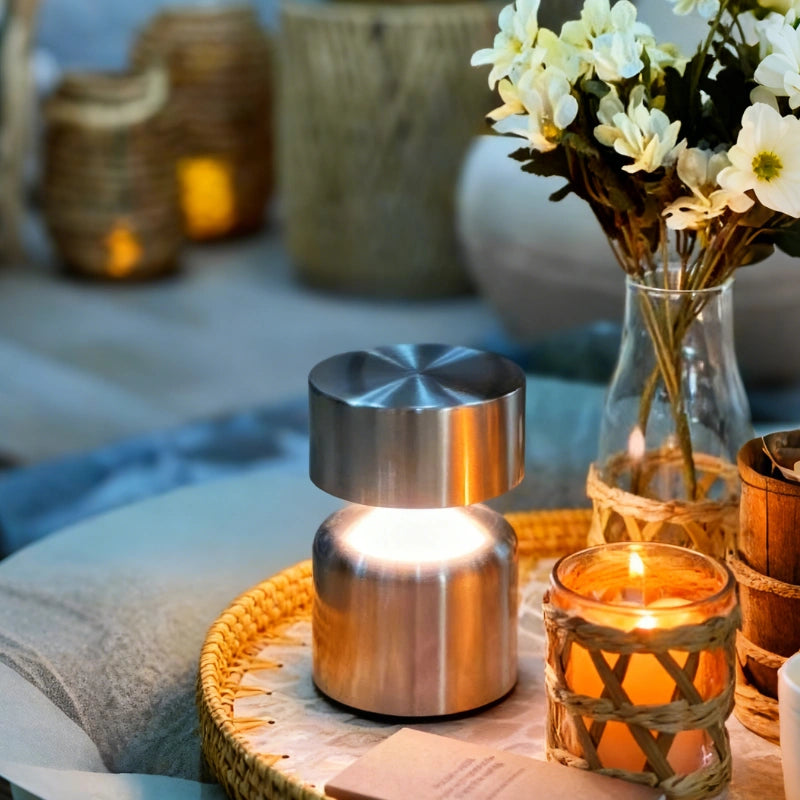 Stylish Rechargeable Table Lamp with Adjustable Brightness