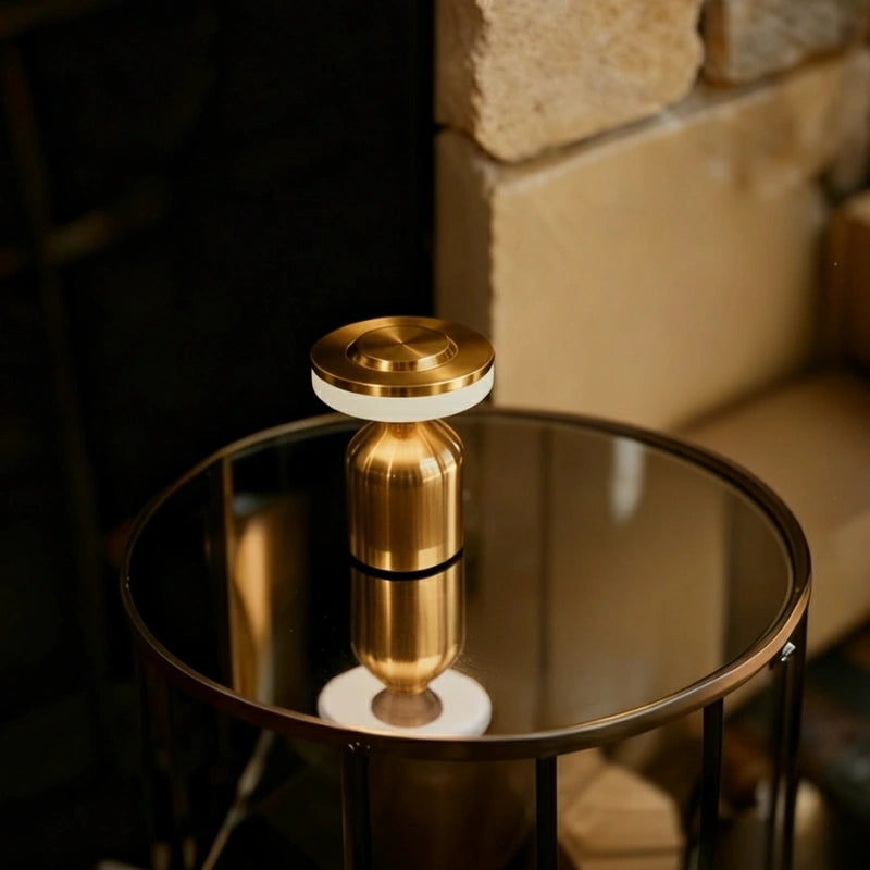 Stylish Rechargeable Table Lamp with Adjustable Brightness