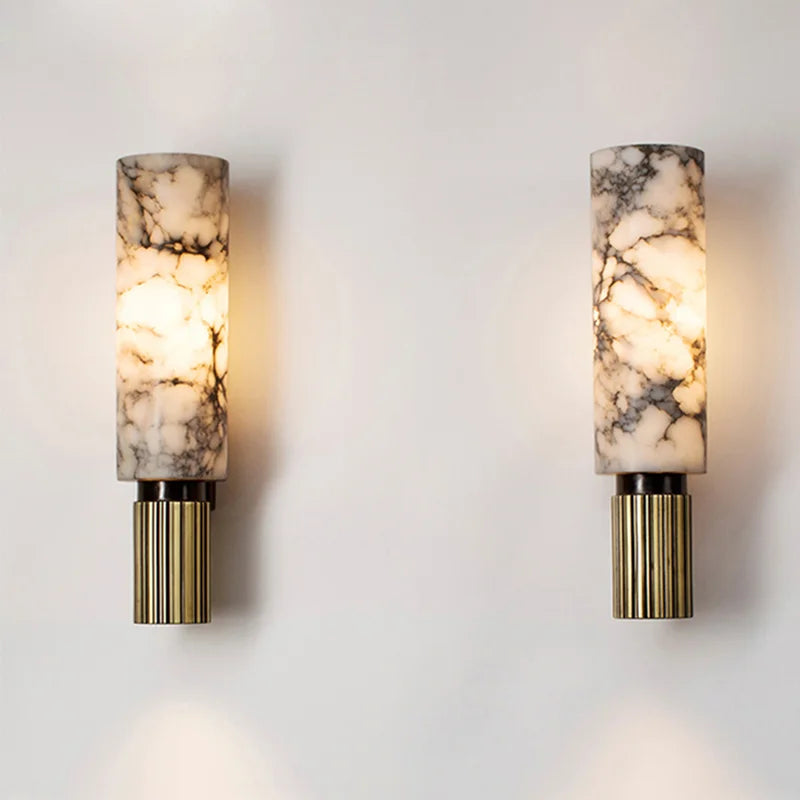 Sophisticated Marble Wall Sconce for Timeless Elegance