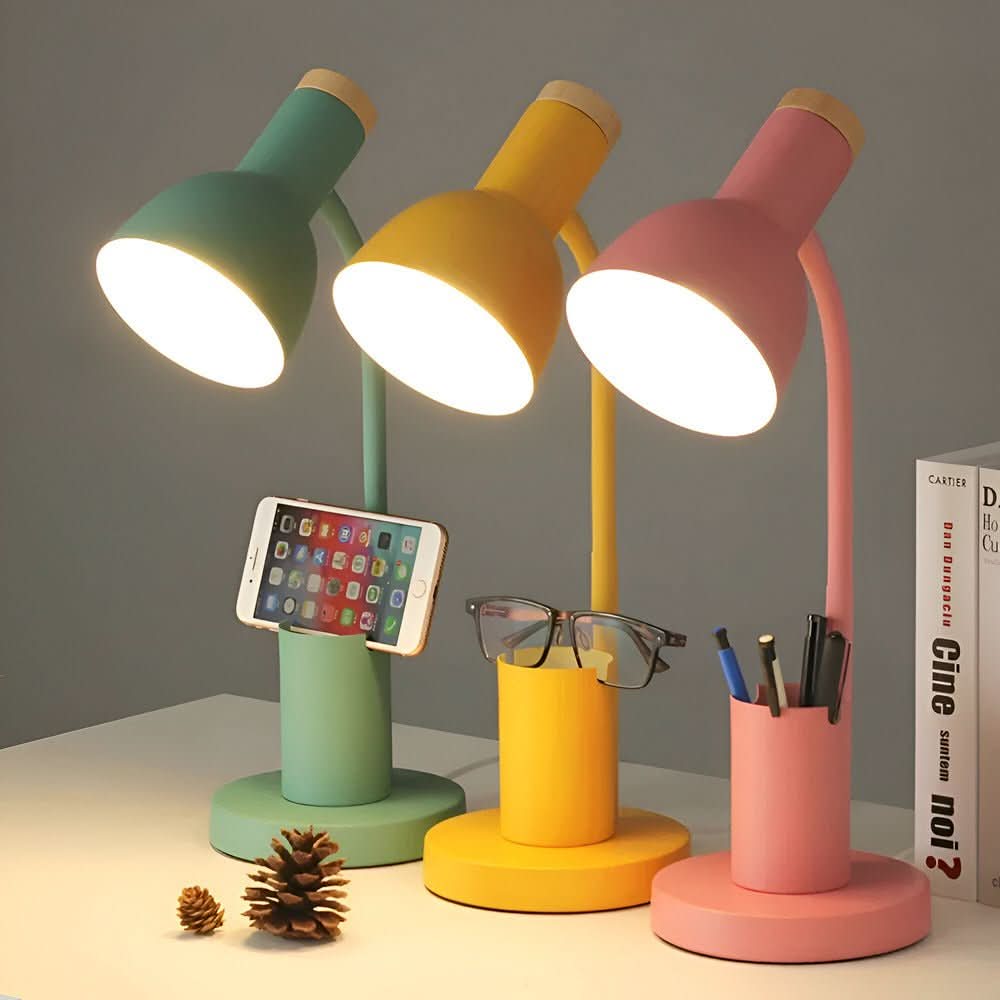 IlluminatePro LED Desk Lamp with Integrated Pen Organizer