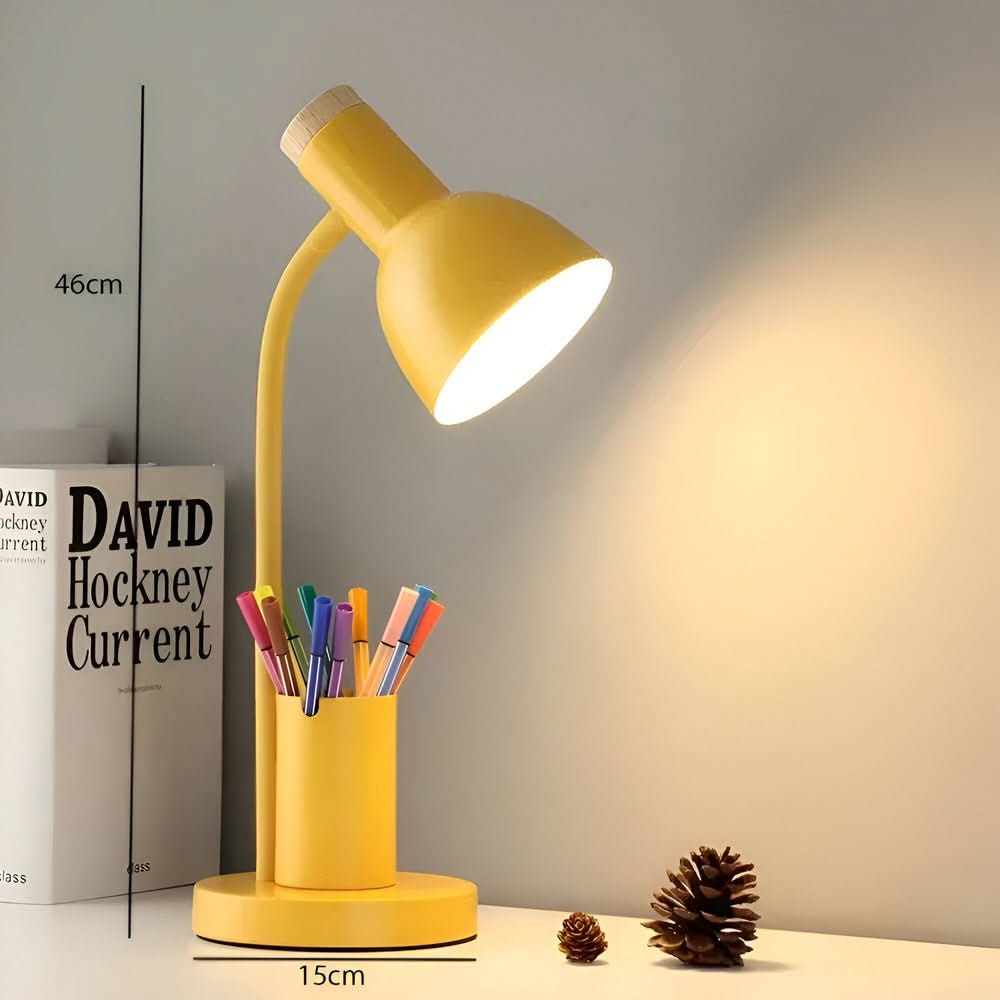 IlluminatePro LED Desk Lamp with Integrated Pen Organizer