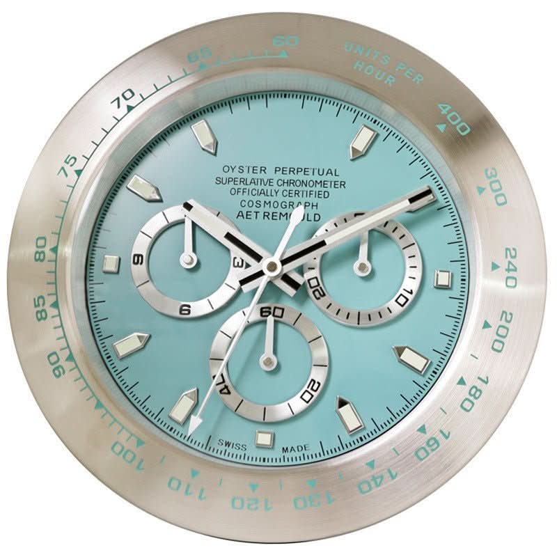 TranquilTime Silent Wall Clock with Modern Steel Design - 33 cm