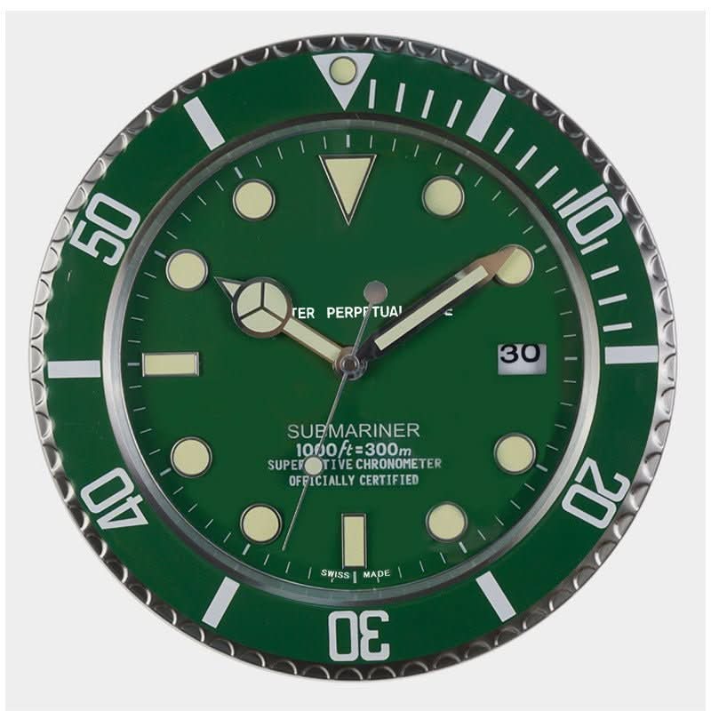 TranquilTime Silent Wall Clock with Modern Steel Design - 33 cm