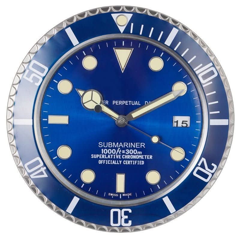 TranquilTime Silent Wall Clock with Modern Steel Design - 33 cm