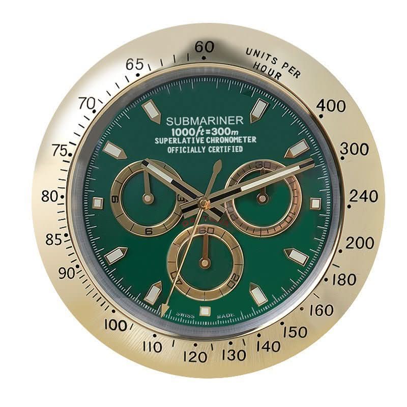 TranquilTime Silent Wall Clock with Modern Steel Design - 33 cm