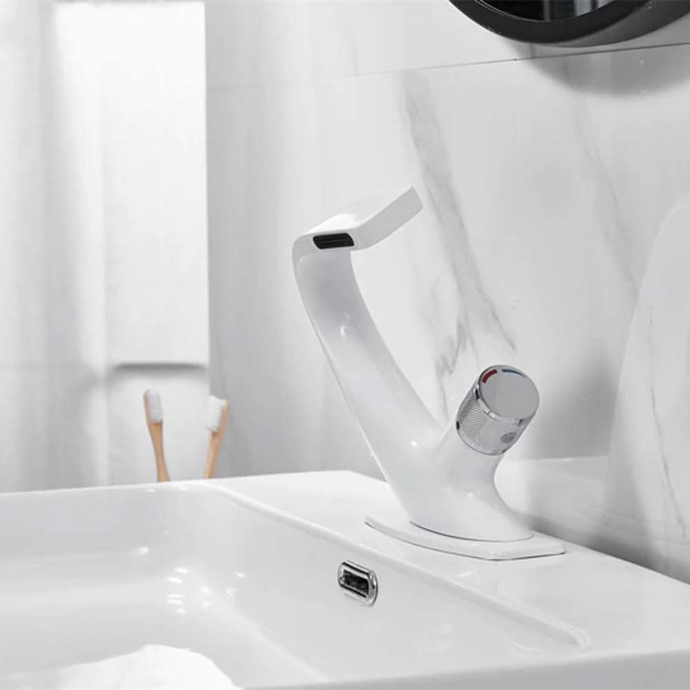 AquaVista Luxury Brass Waterfall Faucet for Modern Bathrooms