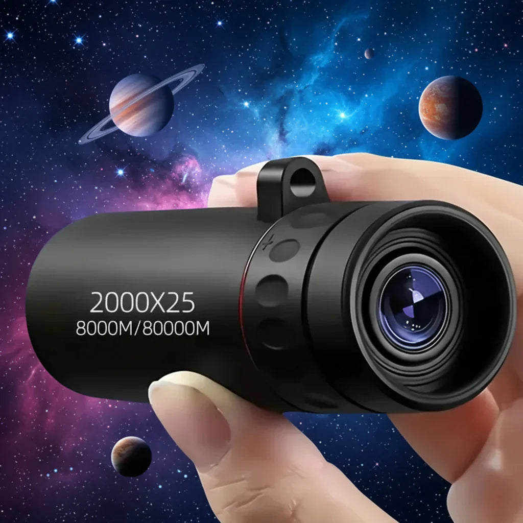 Compact HD Monocular for Outdoor Adventures - 2000x25 Zoom
