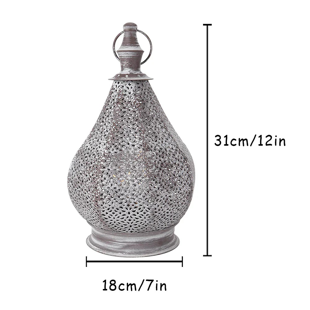 Intricate Patterned Table Lamp in Moroccan Style | Cozy Illumination for Any Space
