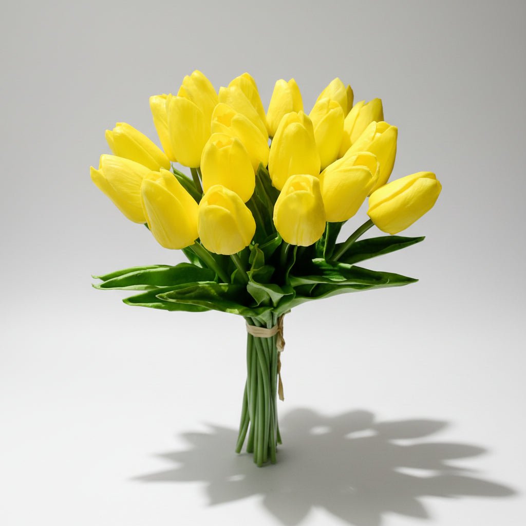 Elegant Faux Tulip Bouquet with Flexible Stems for Every Occasion