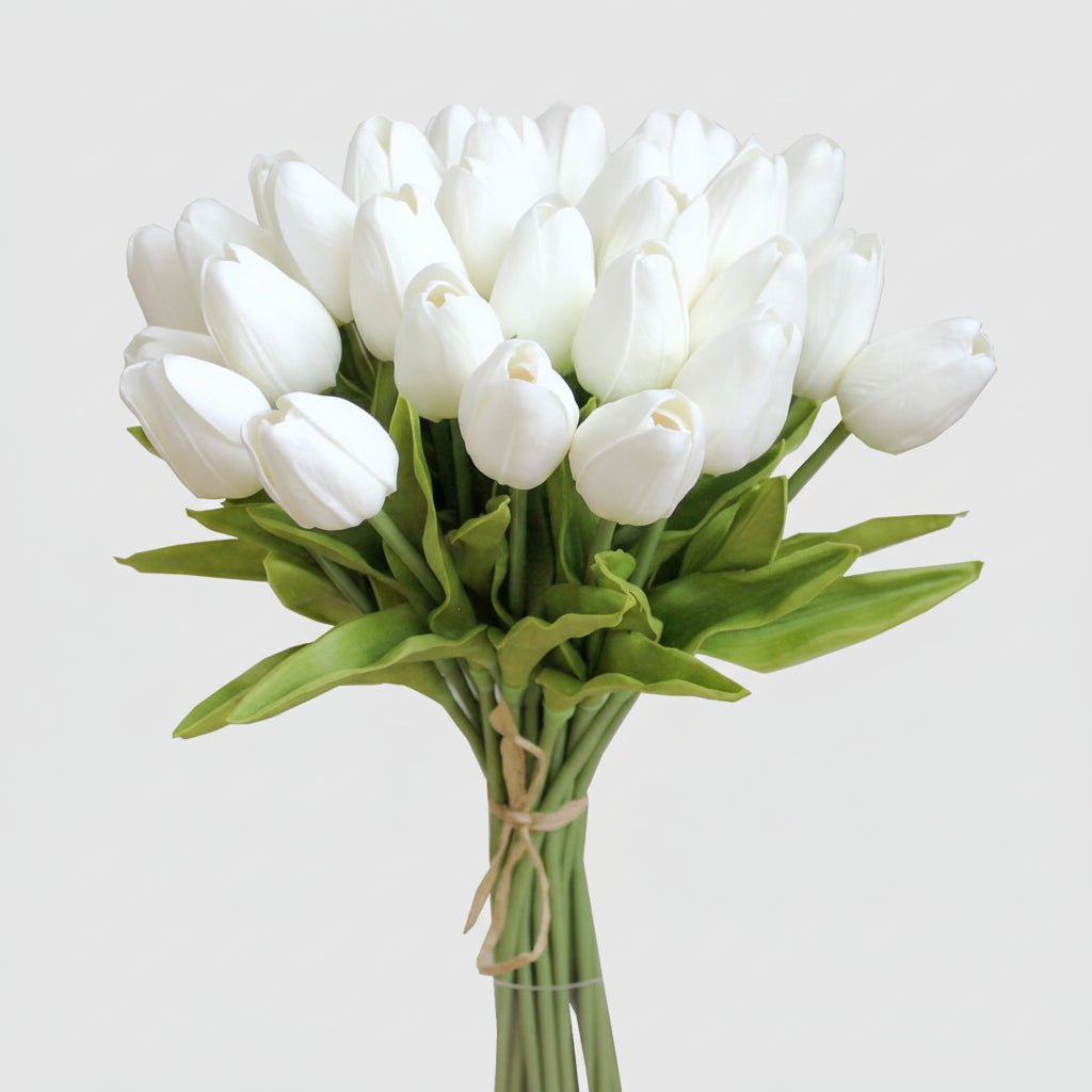 Elegant Faux Tulip Bouquet with Flexible Stems for Every Occasion