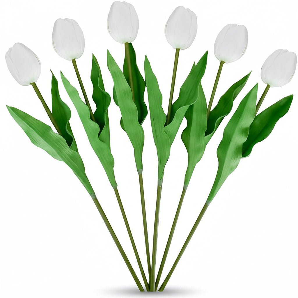 Elegant Faux Tulip Bouquet with Flexible Stems for Every Occasion
