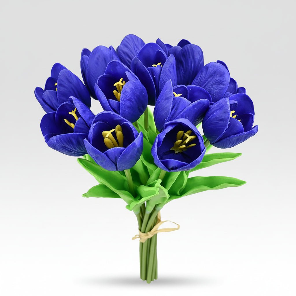 Elegant Faux Tulip Bouquet with Flexible Stems for Every Occasion