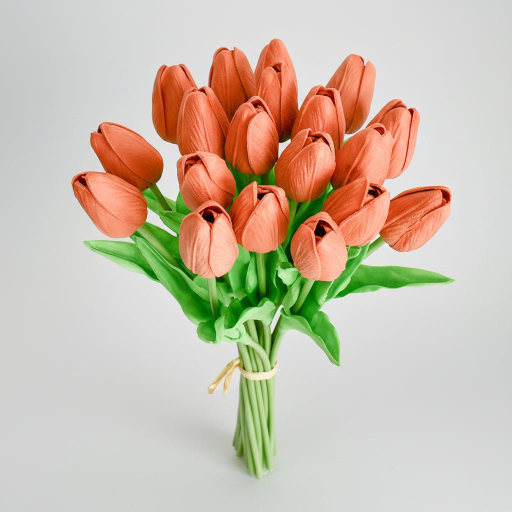 Elegant Faux Tulip Bouquet with Flexible Stems for Every Occasion
