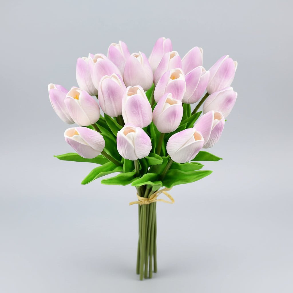 Elegant Faux Tulip Bouquet with Flexible Stems for Every Occasion