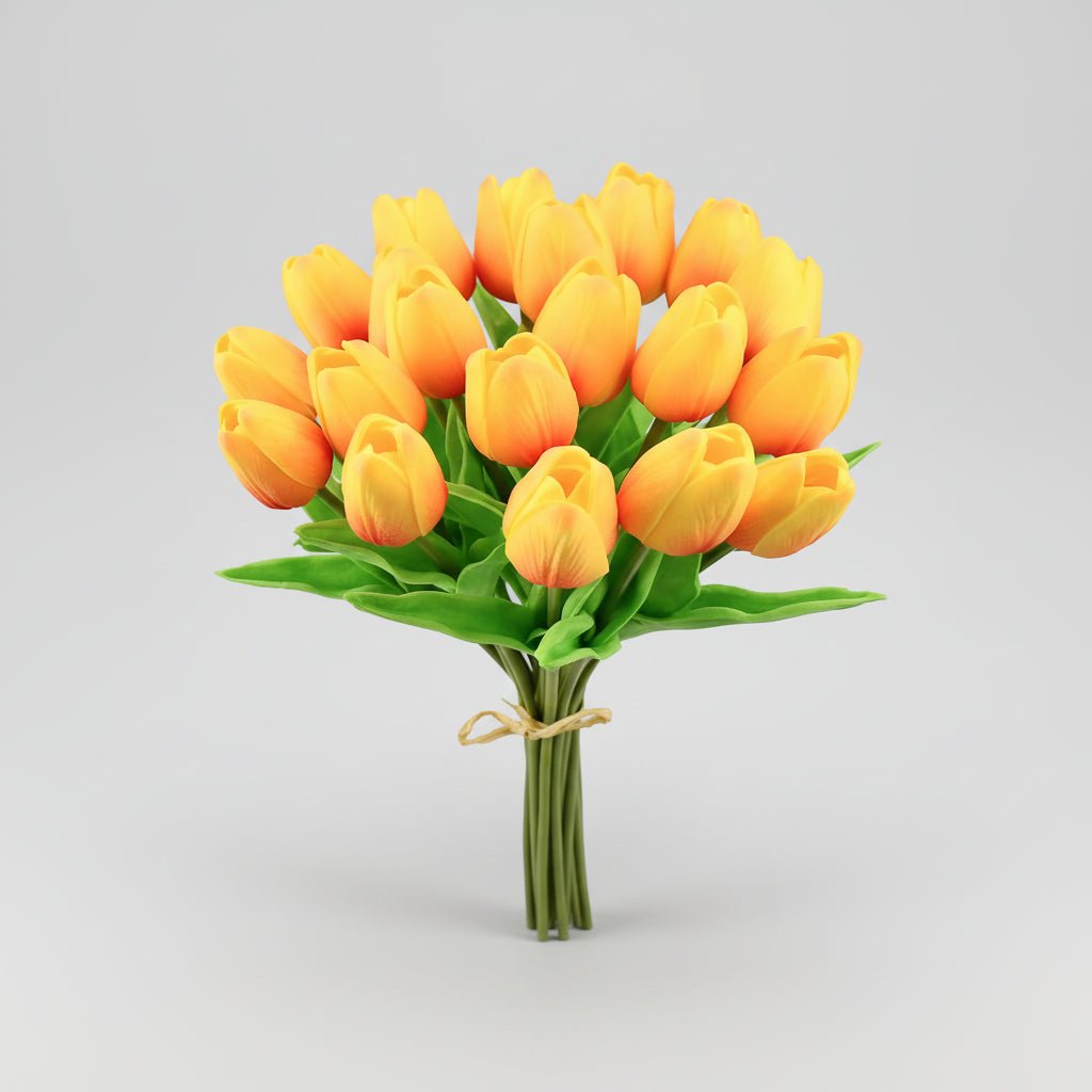 Elegant Faux Tulip Bouquet with Flexible Stems for Every Occasion