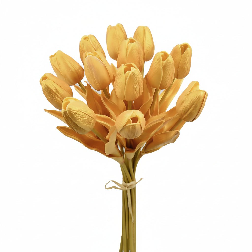 Elegant Faux Tulip Bouquet with Flexible Stems for Every Occasion