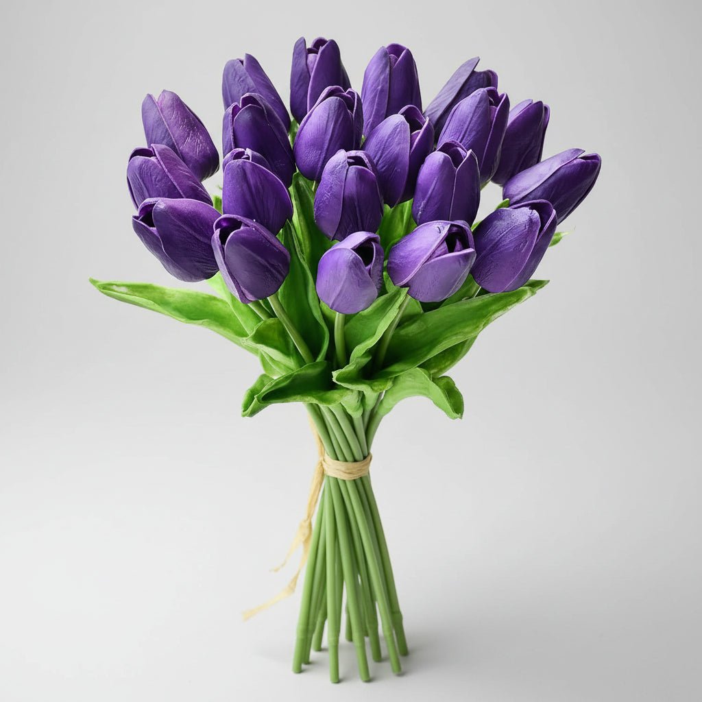 Elegant Faux Tulip Bouquet with Flexible Stems for Every Occasion