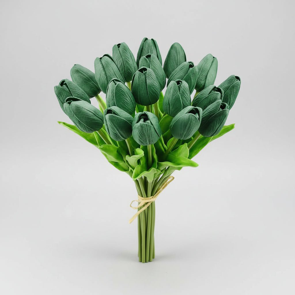Elegant Faux Tulip Bouquet with Flexible Stems for Every Occasion