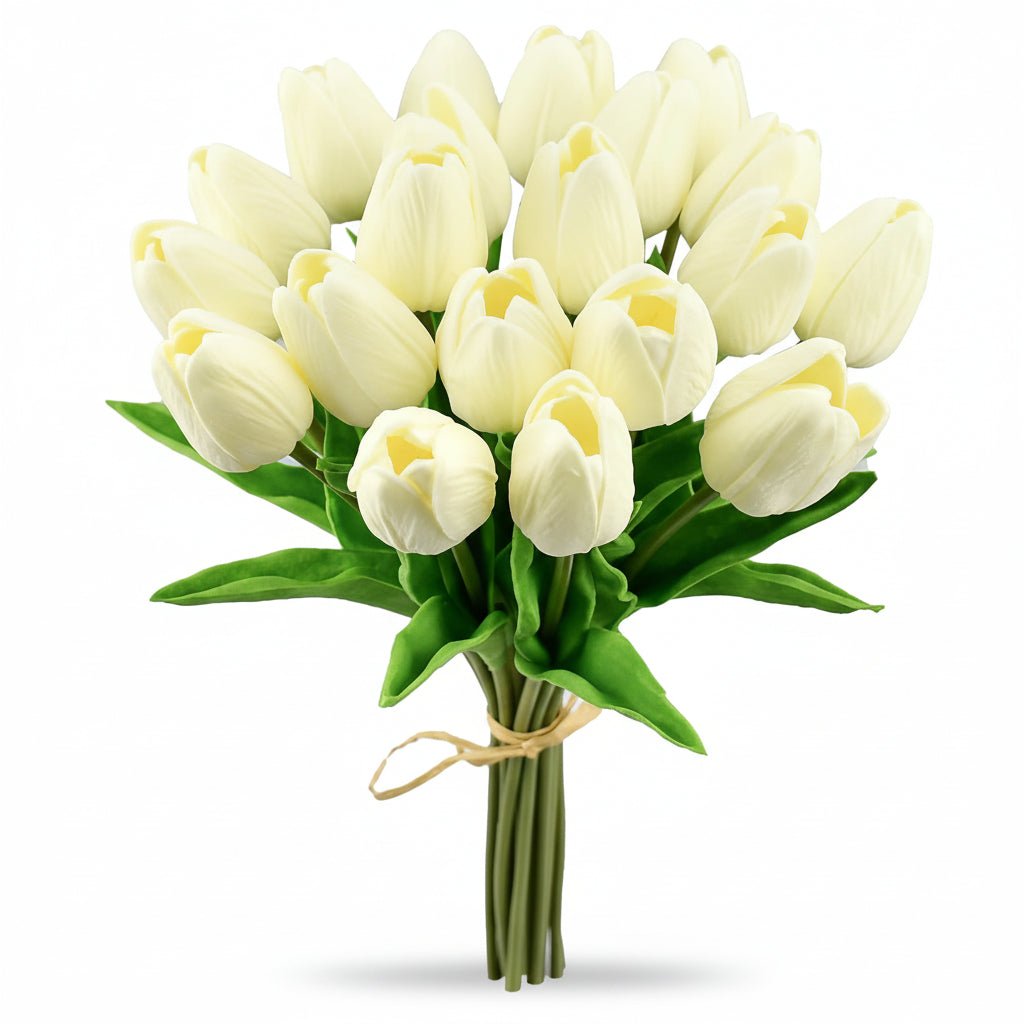 Elegant Faux Tulip Bouquet with Flexible Stems for Every Occasion