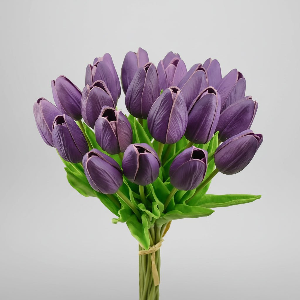 Elegant Faux Tulip Bouquet with Flexible Stems for Every Occasion