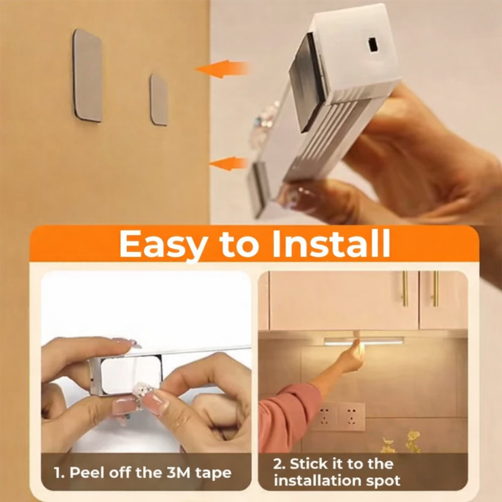 Smart Motion-Activated Wall Light with Rechargeable Night Mode