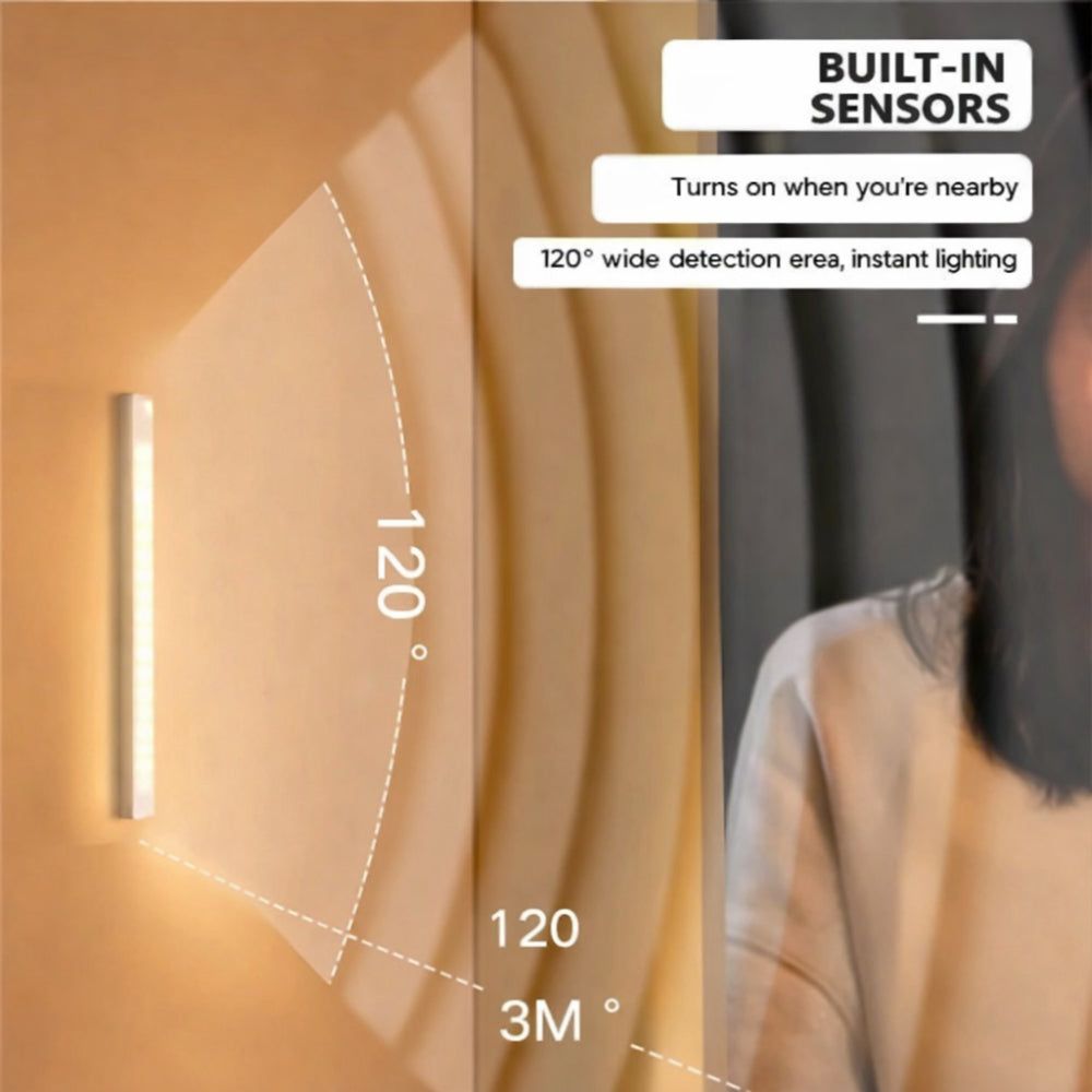 Smart Motion-Activated Wall Light with Rechargeable Night Mode