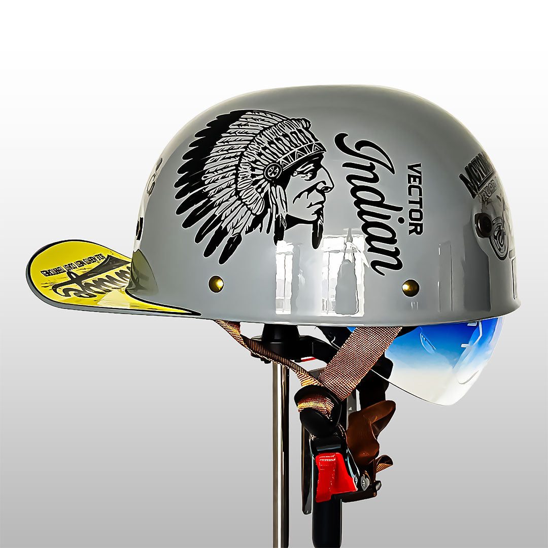 Half-Helmet for Baseball Riding – Comfortable & Certified by DOT and ECE
