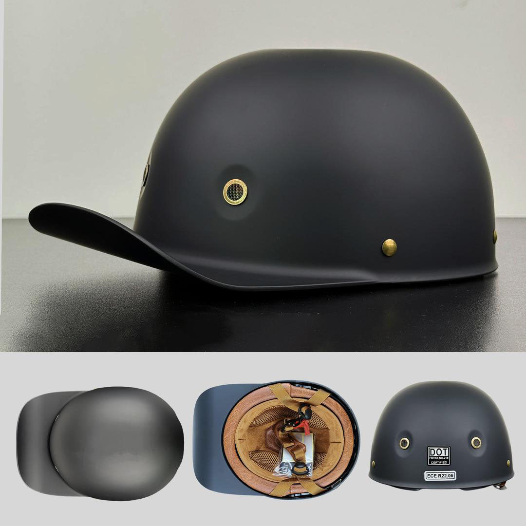 Half-Helmet for Baseball Riding – Comfortable & Certified by DOT and ECE