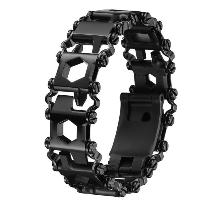 Durable Stainless Steel Bracelet with 29 Hidden Tools for Outdoor Use