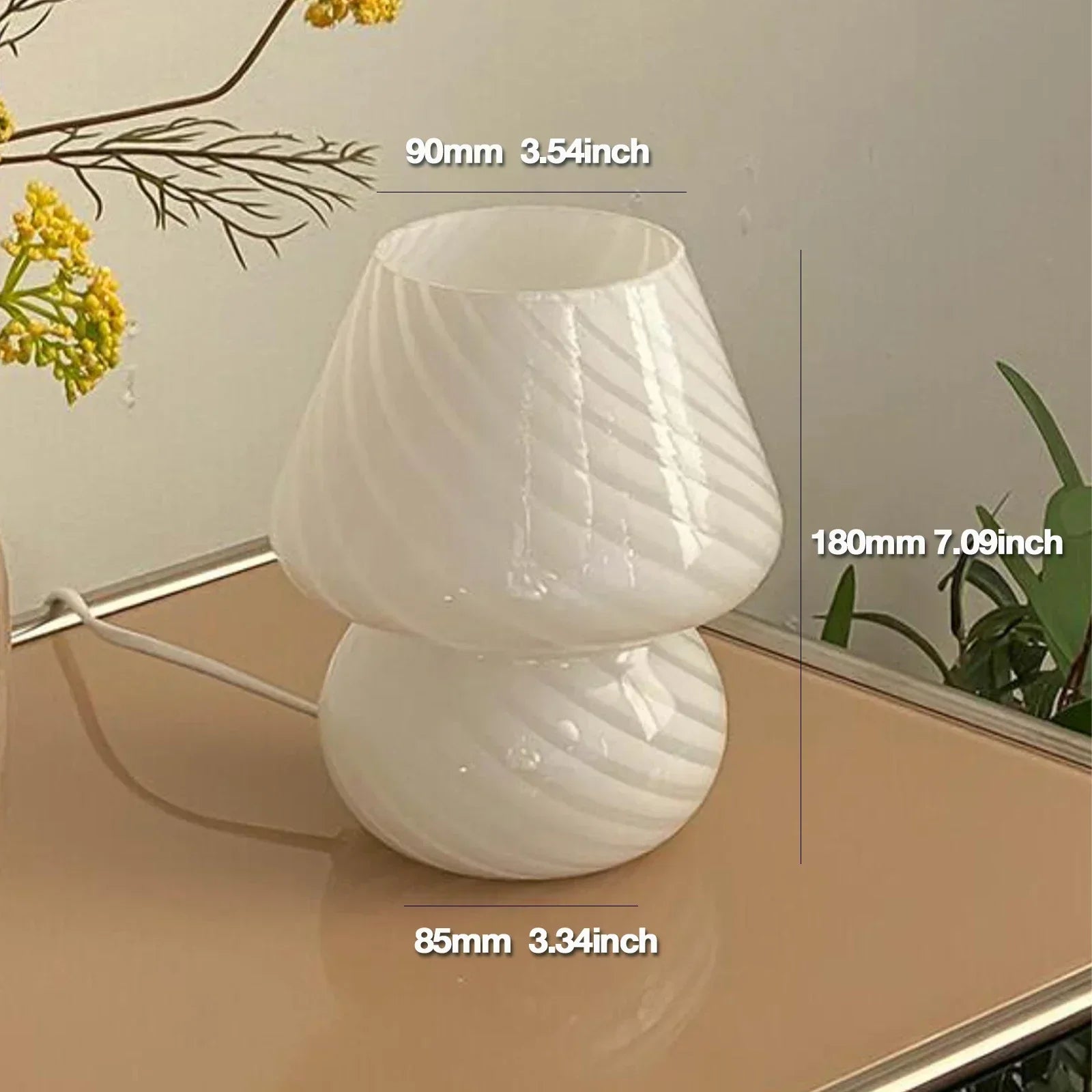 Taavita - Stylish Glass Table Desk Lamp with Elegant Design