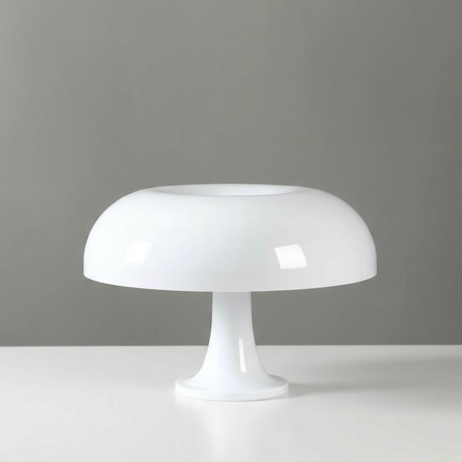 Retro Italian Design Table Lamp with Mushroom Glow Effect