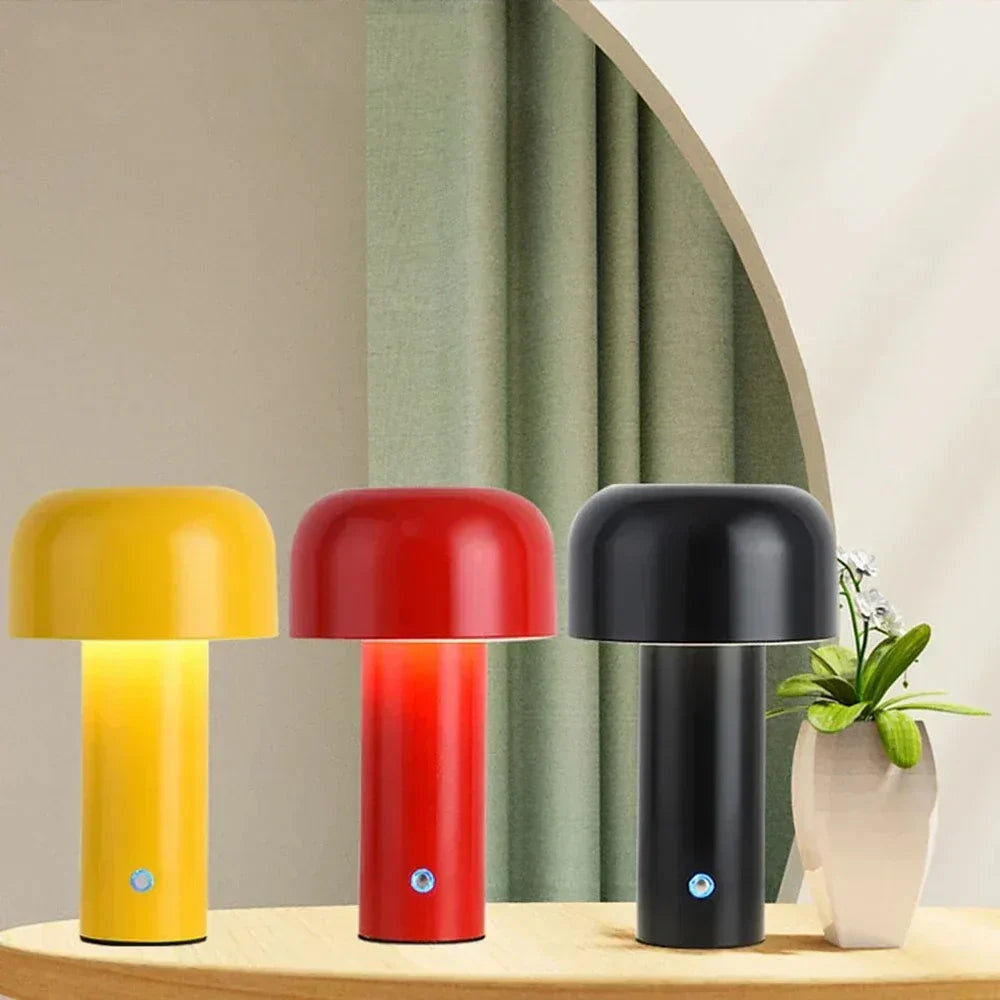 Portable USB Rechargeable LED Mushroom Light – Soft Glow Decorative Lamp