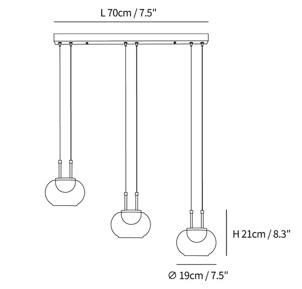 Luna Aura Pendant Light for Modern Spaces