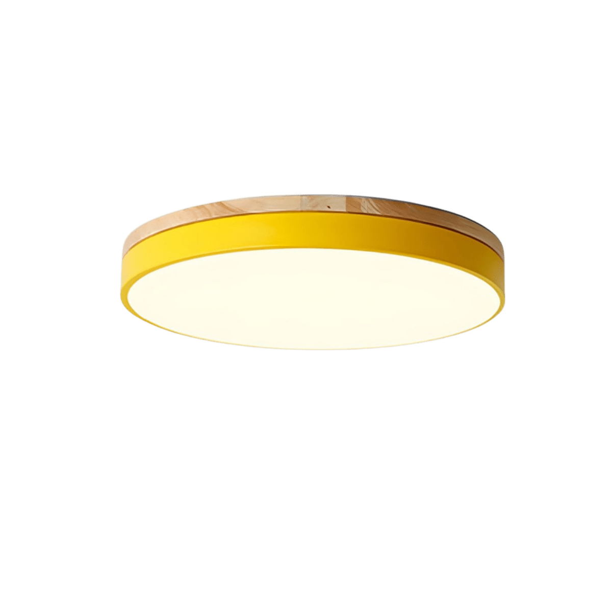 NatureGlow LED Ceiling Light with Elegant Wood Finish