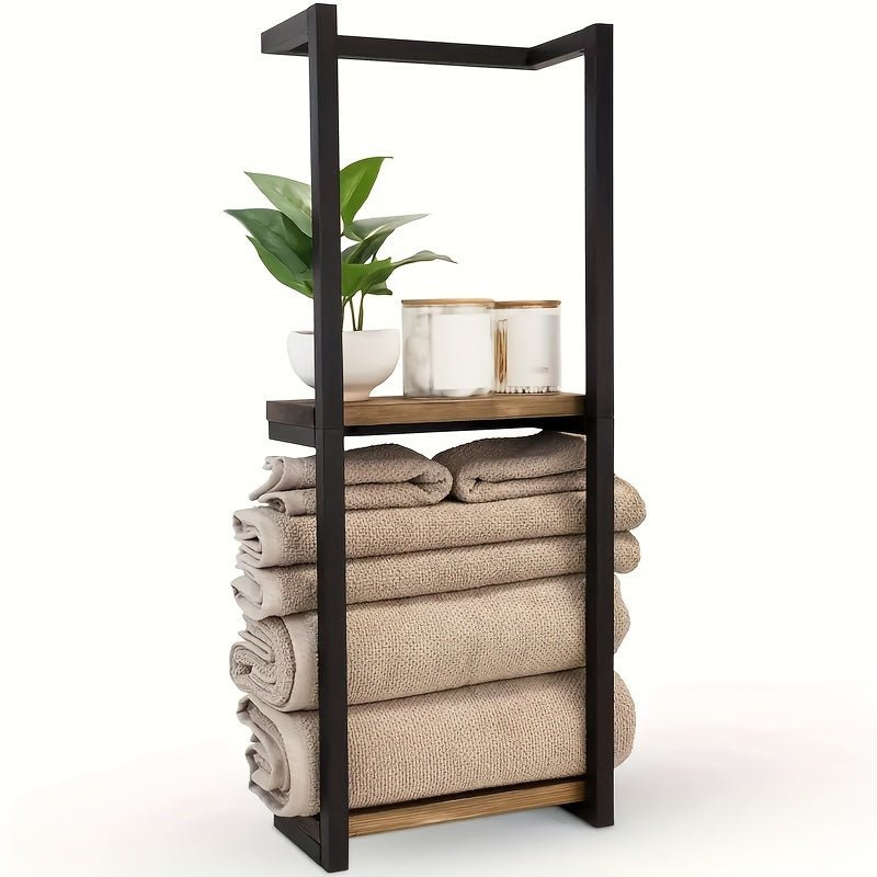 Chic Wall-Mounted Towel Organizer in Durable Stainless Steel