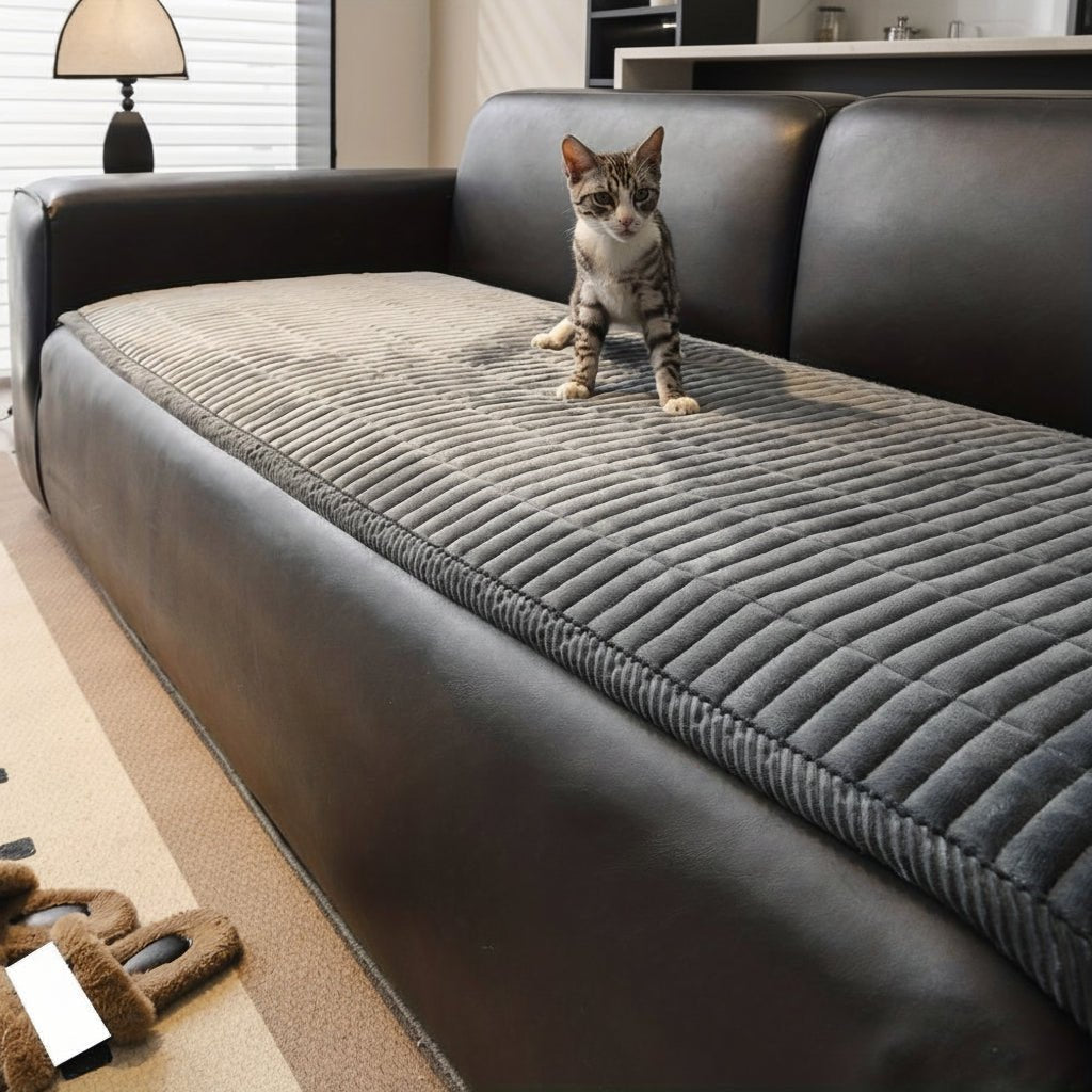 PlushGuard Quilted Microfiber Sofa Protectors for Elegant Defense